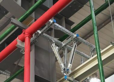平度该抗震支架的整体式支吊架结构协调性好